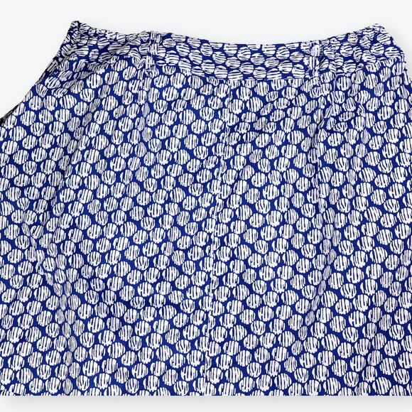 Liz Claiborne Plus Blue White Print Circle Skirt 22W - Picture 5 of 9